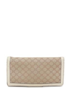 Celine Pre-Owned 2008 Macadam-pattern wallet - Neutrals
