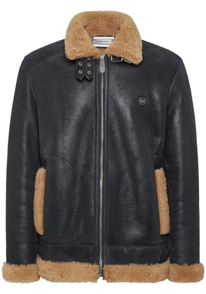 Philipp Plein skull-embroidered jacket - Black