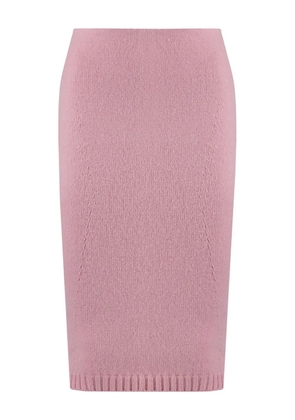 TOM FORD wool-cashmere blend skirt - Pink