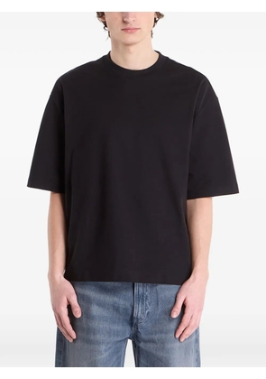 Calvin Klein logo-embossed T-shirt - Black