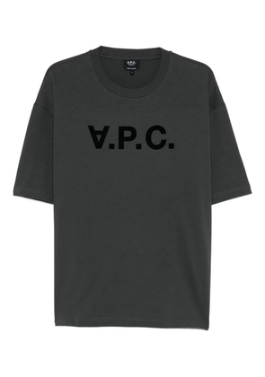 A.P.C. logo-detail T-shirt - Grey