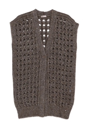 Herno open-knit cardigan - Brown