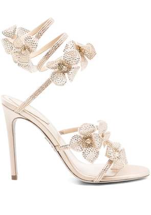 René Caovilla 105mm Floriane sandals - Neutrals