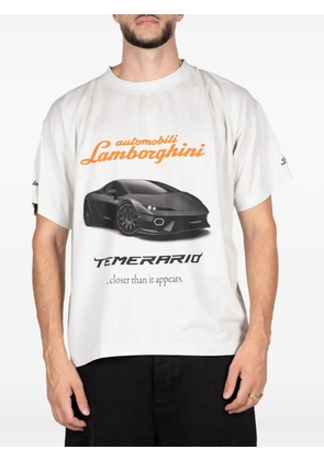 Balenciaga Automobili Lamborghini cotton T-shirt - Neutrals