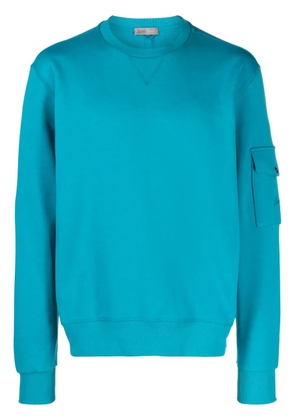 Herno crew-neck cotton sweatshirt - Blue
