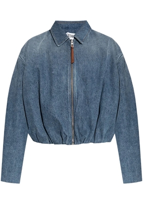 LOEWE draped jacket - Blue