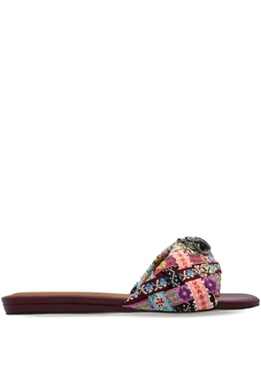 Kurt Geiger London embellished flat sandals - Black