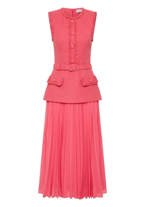 Rebecca Vallance pleated midi dress - Pink