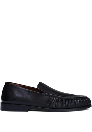 Marsèll pleated-details leather loafers - Black