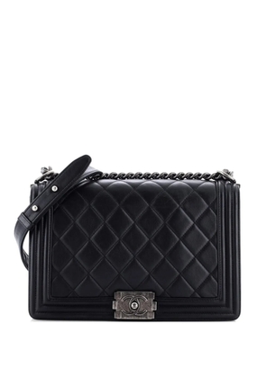 CHANEL Pre-Owned Boy Flap Bag Quilted Calfskin Old Medium shoulder bag - Black