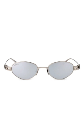 Gucci Eyewear oval-frame sunglasses - Silver