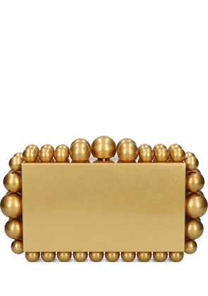 Cult Gaia bead-embellished clutch bag - Gold