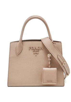 Prada Pre-Owned small leather tote bag - Neutrals