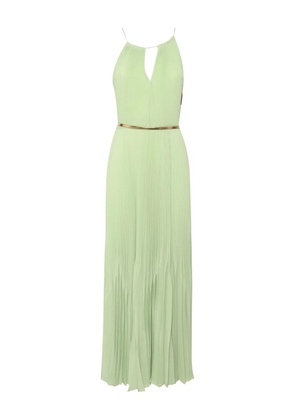 Max Mara pleated halter-neck dress - Green