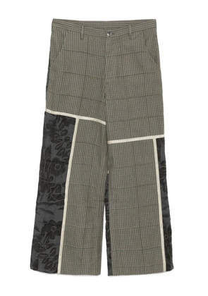 COMMUNS checked pants - Green
