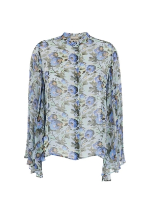 Semicouture buttoned floral shirt - Green