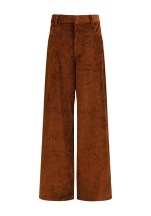 Petar Petrov wide-leg corduroy trousers - Brown