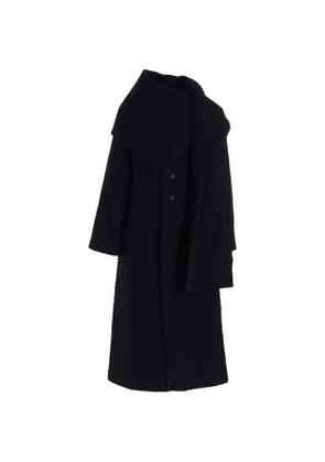 Yohji Yamamoto quilted button coat - Black