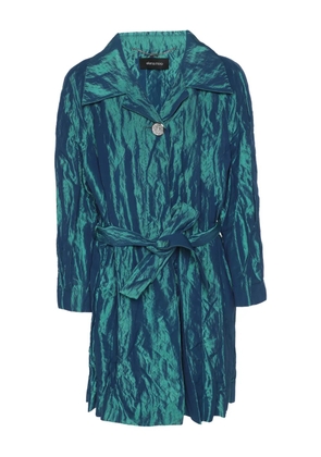 ELENA MIRO` taffeta belted trench coat - Green