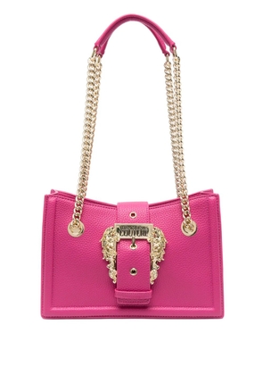 Versace Jeans Couture logo-engraved buckle shoulder bag - Pink