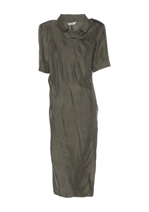 Marina Rinaldi belt wrap midi dress - Green