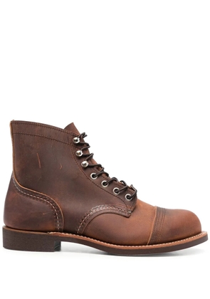 Red Wing Shoes leather lace-up boots - Brown