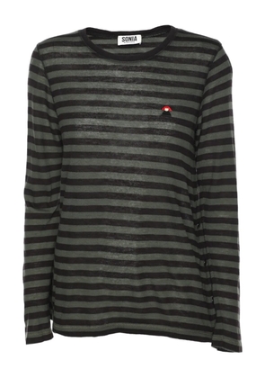 Sonia Rykiel Pre-Owned striped top - Green