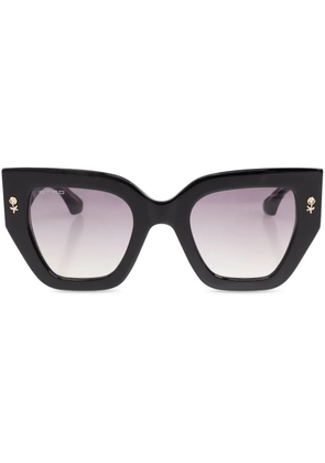 ETRO logo-print square sunglasses - Black