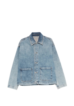 Emporio Armani front-pocket denim jacket - Blue