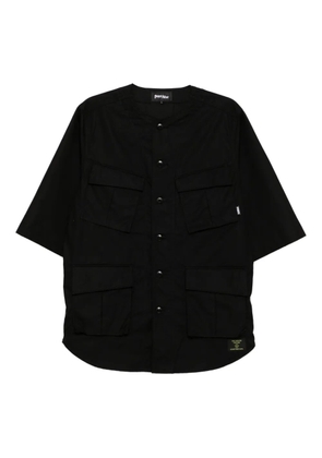 PEACE AND AFTER short-sleeves cotton shirt - Black