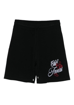 AMIRI embroidered-lettering shorts - Black