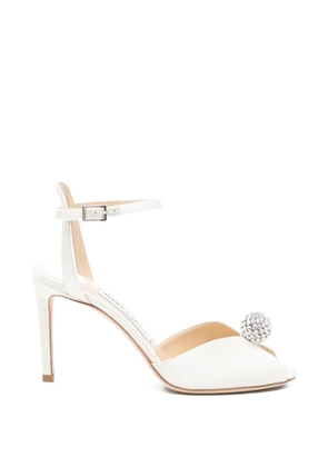 Jimmy Choo Sacora embellishment strap sandals - White