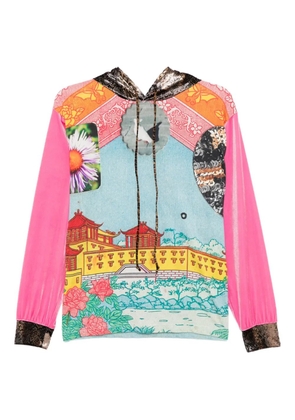 PENULTIMATE graphic-print hoodie - Pink