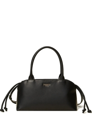 TWINSET logo-plaque tote bag - Black