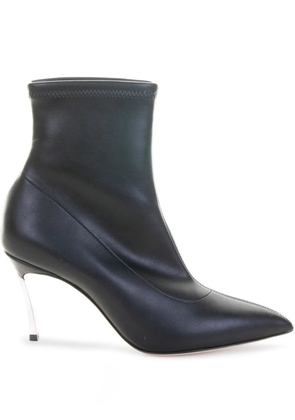 Casadei metallic-heel pointed-toe boots - Black