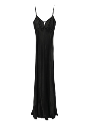 TWINSET satin maxi dress - Black