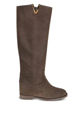 Via Roma 15 suede boots - Brown