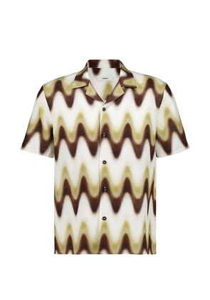 Homme wave gradient slim shirt - Neutrals