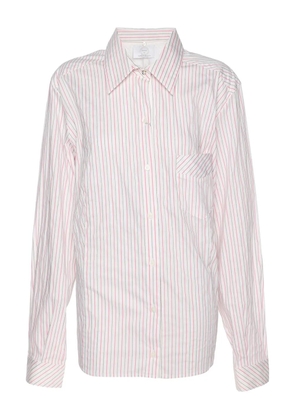 Marina Rinaldi striped removable-collar shirt - White