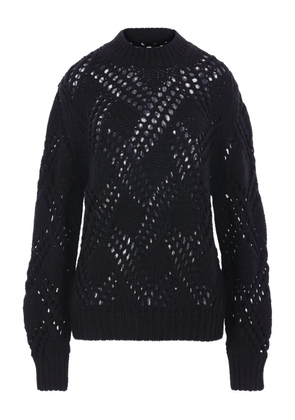 Jil Sander geometric-pattern sweater - Black