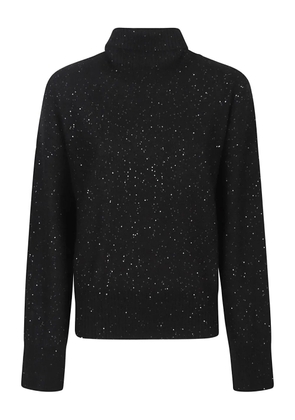 Fabiana Filippi sequin-embellished turtleneck sweater - Black
