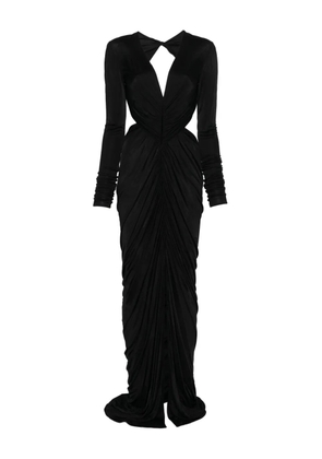 Rick Owens Lilies cut-out draped dress - Black