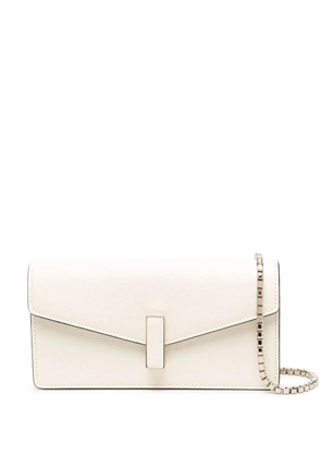Valextra Iside leather clutch bag - Neutrals