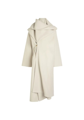Calvin Klein Amelia draped-design coat - Neutrals