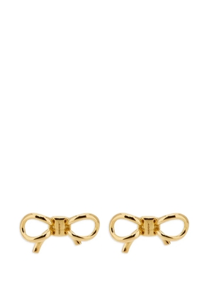 Ferragamo bow earrings - Gold