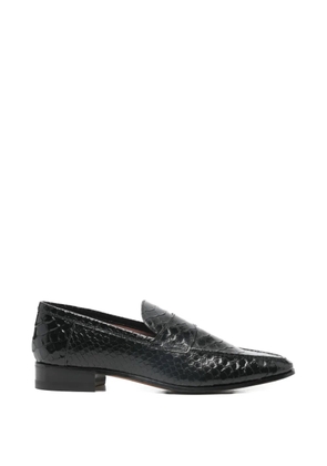 Paris Texas Alain reptile-effect loafers - Black