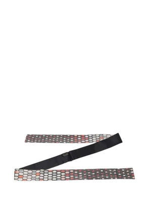 Bvlgari Pre-Owned geometric-print silk scarf - Black