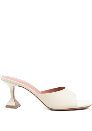 Amina Muaddi 70mm Lupita heeled mules - Neutrals