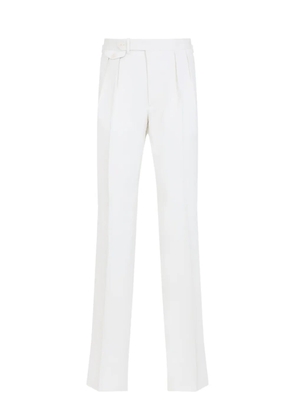 Ralph Lauren Purple Label pleated high-waisted trousers - White