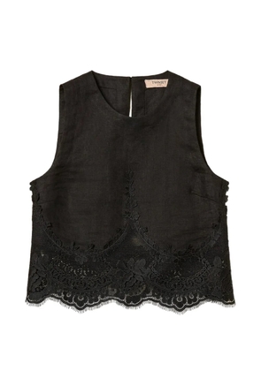 TWINSET lace-detail top - Black